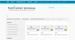 Desktop Screenshot of expert-journal.com